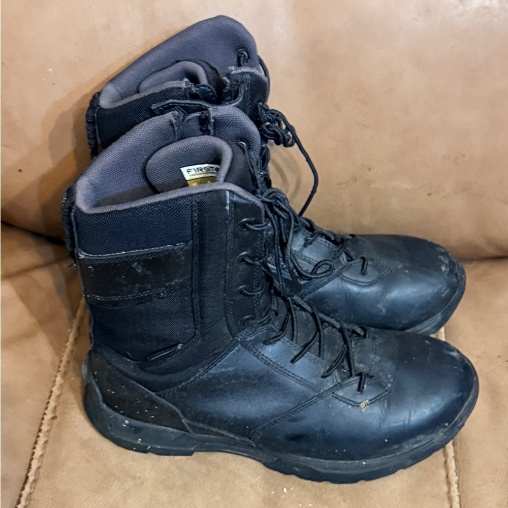 First Black Combat Boots - Picture 3 of 8